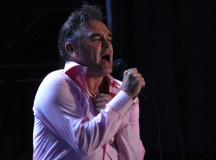 Morrissey, singing. Rather intensely.