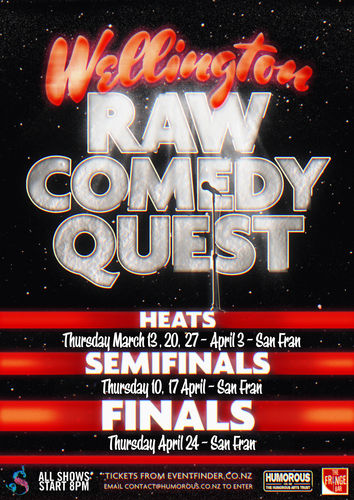 Wellington Raw Comedy Quest final: tonight